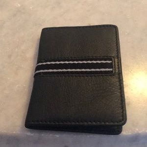 HUGO BOSS men’s bifold wallet. Signature stripe